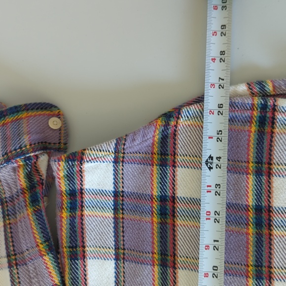 Outerknown Blanket Shirt Mauve Plaid Stripe - Picture 9 of 12